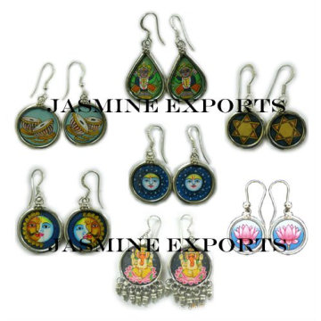 Indian Hand Painted Earrings